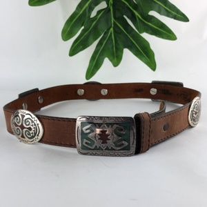VINTAGE WESTERN HIPPIE LEATHER BELT